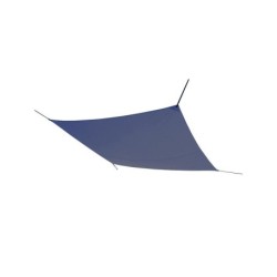 Voile d'ombrage rectangulaire, L.400 x l.295 cm,  bleu saphir