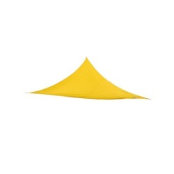 Voile d'ombrage triangulaire, L.360 x l.360 cm, jaune