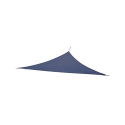 Voile d'ombrage triangulaire, L.360 x l.360 cm, bleu saphir