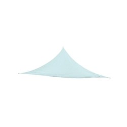 Voile d'ombrage triangulaire, L.360 x l.360 cm, bleu laguna