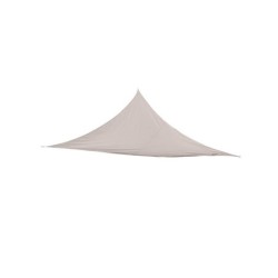 Voile d'ombrage triangulaire, L.360 x l.360 cm, taupe