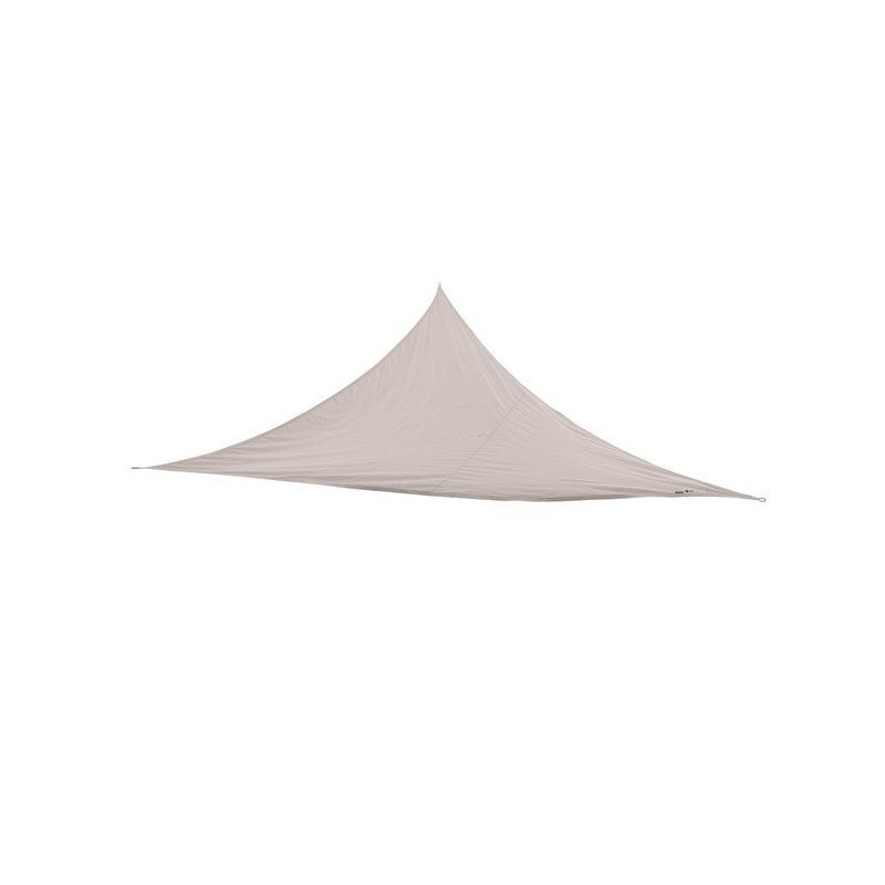 Voile d'ombrage triangulaire, L.360 x l.360 cm, taupe