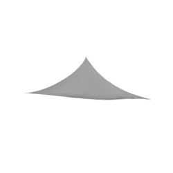 Voile d'ombrage triangulaire, L.360 x l.360 cm, gris granite