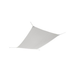 Voile d'ombrage rectangulaire, L.400 x l.295 cm, blanc