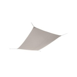 Voile d'ombrage rectangulaire, L.400 x l.295 cm, taupe