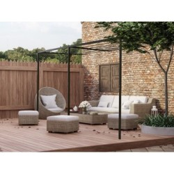 Pergola vedas en aluminium pour canisse 3X3M