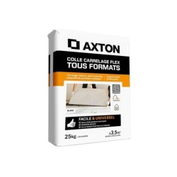 Colle en poudre sol/mur, interieur/exterieur, easy, blanc AXTON 25KG