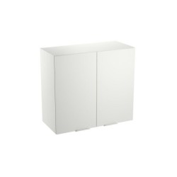 Meuble haut 80cm 2 portes ELEKI blanc