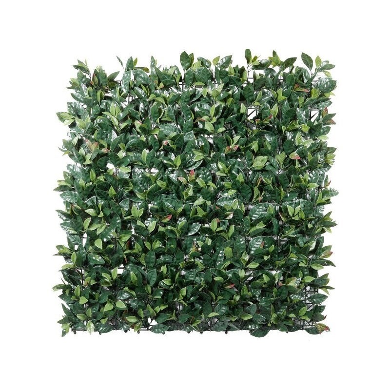 Mur vegetal artificiel photonia vert, 30% recyclé, H.1 x L.1m, IDEAL GARDEN