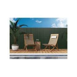 Canisse double face pvc vert 50% recyclé 19mm 85% occultation 7,7Kg H.1,5xl.3m IDEAL GARDEN