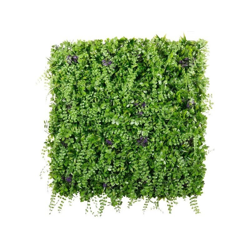 Mur vegetal artificiel foret tempérée, 30% recyclé, H.1 x L.1m, IDEAL GARDEN