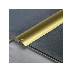 Barre de seuil à visser aluminium finition laiton, l.45 mm x L.93 cm ARTENS