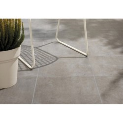 Carrelage sol / mur effet béton gris Alma l.45 x L.45 cm