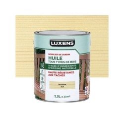 Huile pour bois extérieur LUXENS biosourcée incolore mat 2.5L