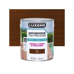 Saturateur pour bois extérieur LUXENS teck mat 2.5 l