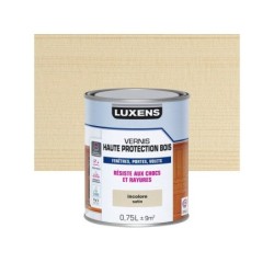 Vernis pour bois extérieur LUXENS incolore satiné 0,75 litre