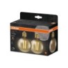 Lot de 2 Led globe 80 à filament ambre 55 w chaud OSRAM