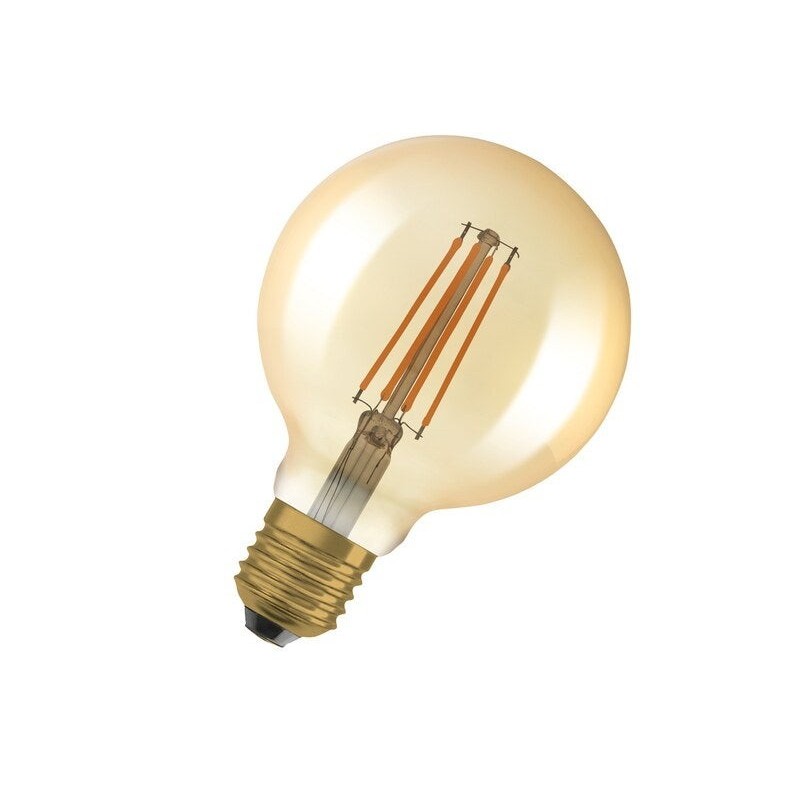 Led globe 95 e27 à filament ambre 60 w chaud OSRAM