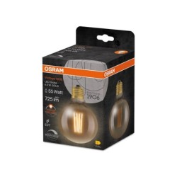 Led globe 95 e27 à filament ambre 60 w chaud OSRAM