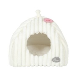 Igloo chat/petit chien ouat Naomi beige 41x41x40cm