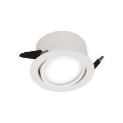 Kit 1 spot à encastrer SDB Lindi led, blanc, orientable, 2700K-4000K blanc chaud/neutre INSPIRE