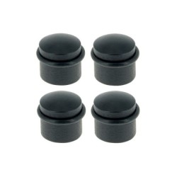 Lot de 4 butées de porte de sol LINEA BERTOMANI Bu310x4/101e bois noir Diam.3.5 x H.3.5 cm