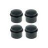 Lot de 4 butées de porte de sol LINEA BERTOMANI Bu310x4/101e bois noir Diam.3.5 x H.3.5 cm