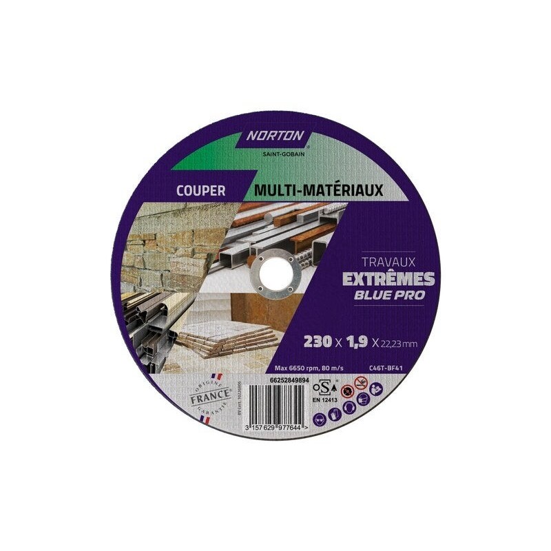 Disque tous mater NORTON extreme 230 x1,9