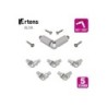 Kit accessoire pour angle garde-corps aluminum gris, Alya ARTENS