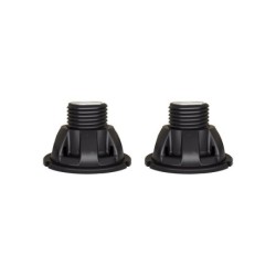 Lot de 2 pieds de receveur extra-plat polypropylène noir Sensea