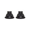 Lot de 2 pieds de receveur extra-plat polypropylène noir Sensea