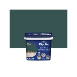 Peinture mur, RIPOLIN cuisine et bain, 0.75 litre, vert armerie satin