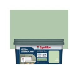 Peinture meuble vert jade satin SYNTILOR Renov' cuisine et bain 2l