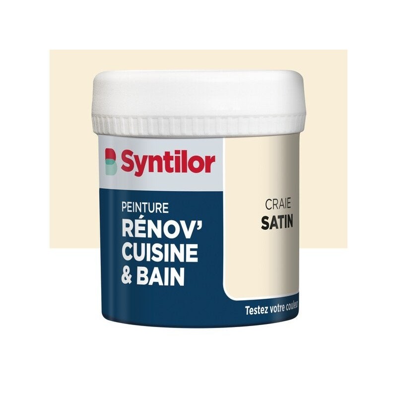 Testeur peinture meuble craie satin SYNTILOR Renov' cuisine et bain 0.075l