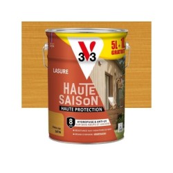 Lasure V33 haute saison 8 ans chêne clair satiné 5L+20% gratuit