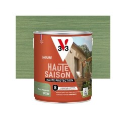 Lasure V33 Haute saison 8 ans vert provence satiné 2.5 l