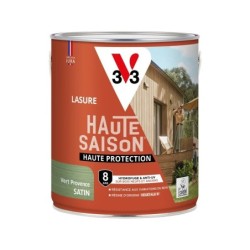 Lasure V33 Haute saison 8 ans vert provence satiné 2.5 l