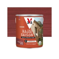 Lasure V33 Haute saison 8 ans rouge basque satiné 2.5 l