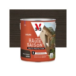 Lasure V33 Haute saison 8 ans noir charbon satiné 2.5 l