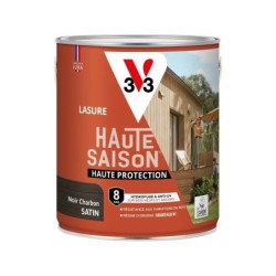 Lasure V33 Haute saison 8 ans noir charbon satiné 2.5 l