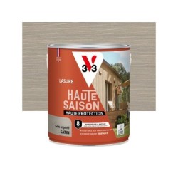 Lasure V33 Haute saison 8 ans gris argent satiné 2.5 l