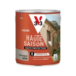 Lasure V33 Haute saison 8 ans gris argent satiné 2.5 l