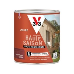 Lasure V33 Haute saison 8 ans rouge basque satiné 0.75 l