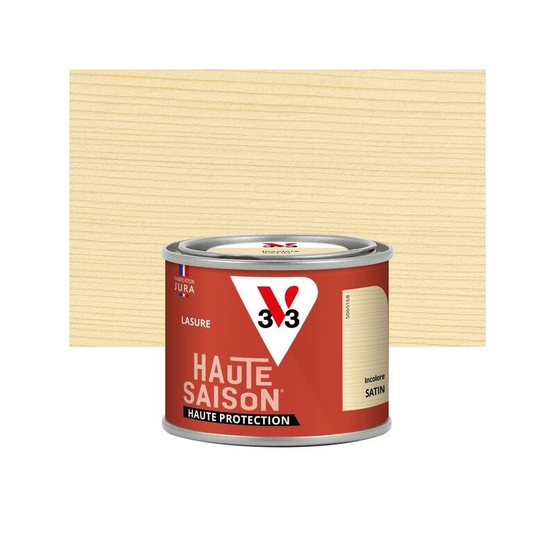 Lasure V33 Haute saison 8 ans incolore satiné 0.125 l