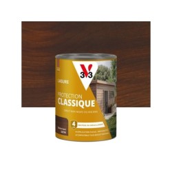 Lasure V33 Protection classique 4 ans chêne foncé satiné 0.75 l