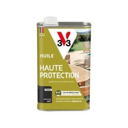 Huile pour bois extérieur V33 haute protection anthracite mat 1 l