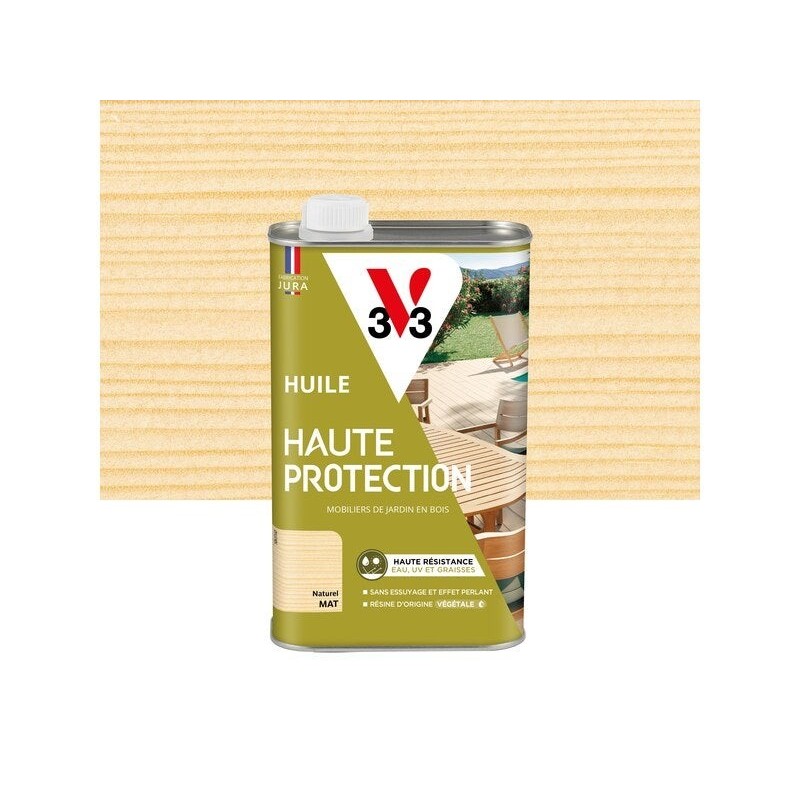 Huile pour bois extérieur V33 Haute protection naturel mat 1 l