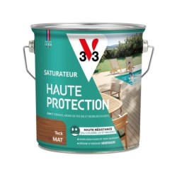 Saturateur pour bois extérieur V33 Haute protection teck mat 2.5L