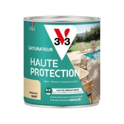 Saturateur pour bois extérieur V33 Haute protection teck mat 0.75L