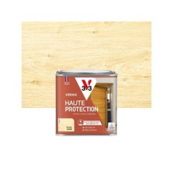 Vernis pour bois extérieur V33 Haute protection incolore satiné 0.5 l